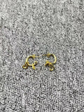 Heart Shaped Pendant Earrings 925 Silver 14K Jewelry