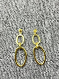 UNOde50 Silver Earrings 925, Unique Design Handcrafted Jewelry