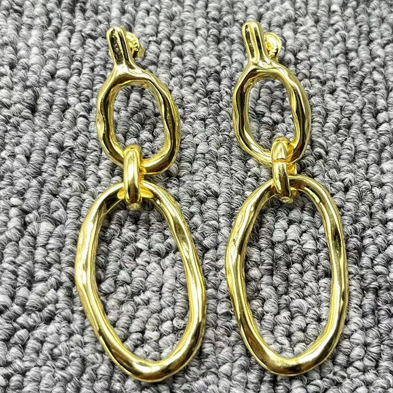 UNOde50 Silver Earrings 925, Unique Design Handcrafted Jewelry