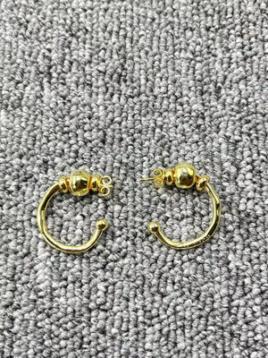UNOde50 Silver 14K Hoop Earrings Jewelry
