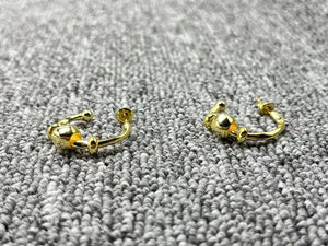UNOde50 Silver 14K Hoop Earrings Jewelry