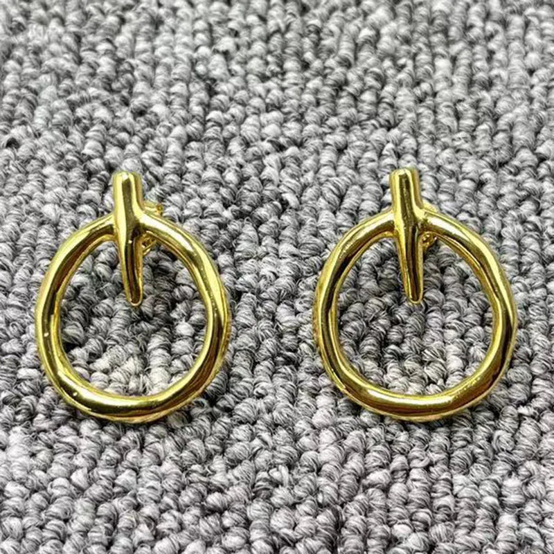 UNOde50 925 Silver 14k Needle Earrings
