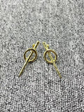 UNOde50 Silver 14k Pin Earrings