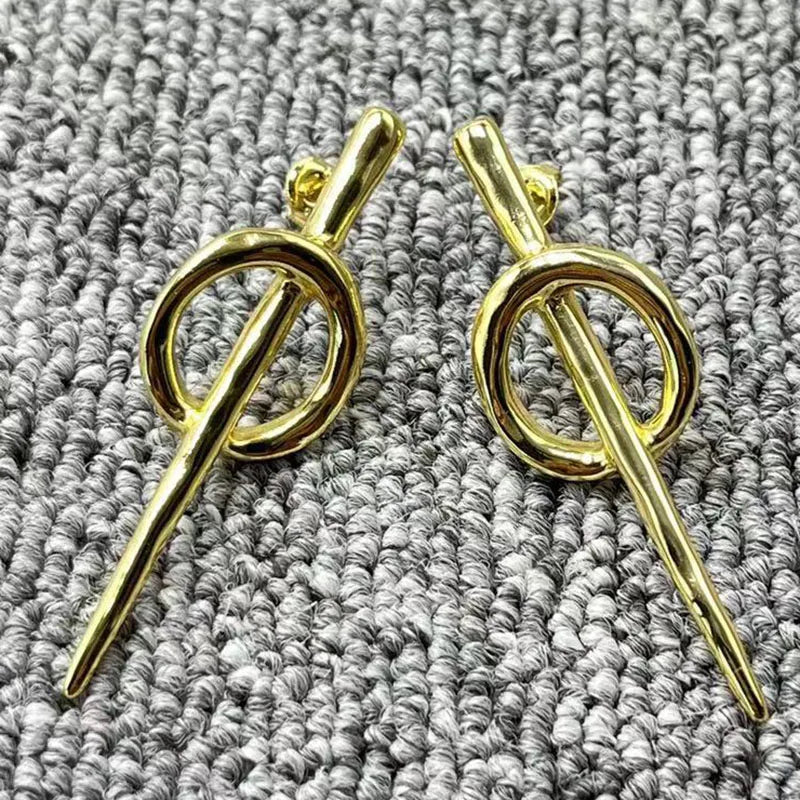 UNOde50 Silver 14k Pin Earrings
