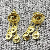 UNOde50 925 Silver 14k Irregular Earrings