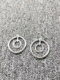 UNOde50 925 Silver Double Ring Earrings