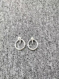 UNOde50 925 Silver Needle Earrings Jewelry