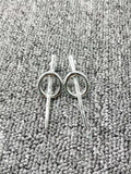 UNOde50 925 Silver Pin Earrings Jewelry