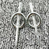 UNOde50 925 Silver Pin Earrings Jewelry