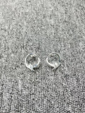 UNOde50 925 Silver Pin Earrings Jewelry