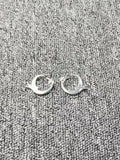 UNOde50 925 Silver Pin Earrings Jewelry