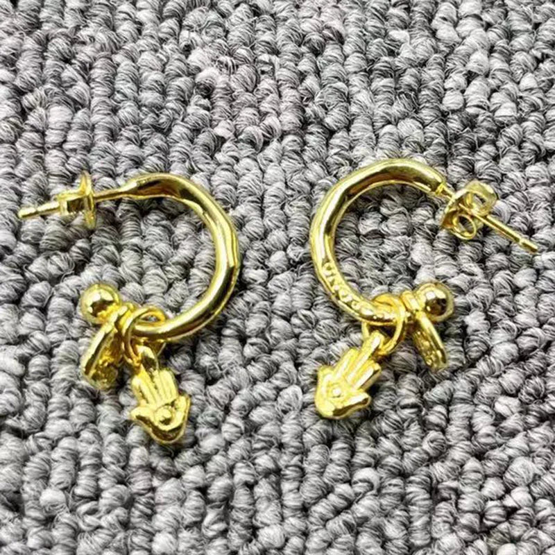 UNOde50 Silver Palm Pendant Earrings Jewelry