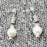UNOde50 925 Silver Pearl Earrings Pendant Jewelry