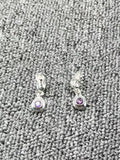 UNOde50 925 Silver Purple Earrings - Jewelry