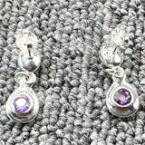 UNOde50 925 Silver Purple Earrings - Jewelry