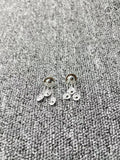UNOde50 925 Silver Round Charm Beads Earrings Jewelry