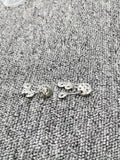 UNOde50 925 Silver Round Charm Beads Earrings Jewelry