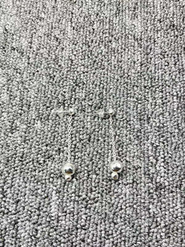 UNOde50 925 Silver Ball Pendant Earrings Jewelry