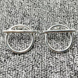 UNOde50 Silver Earrings Handcrafted Contemporary Design