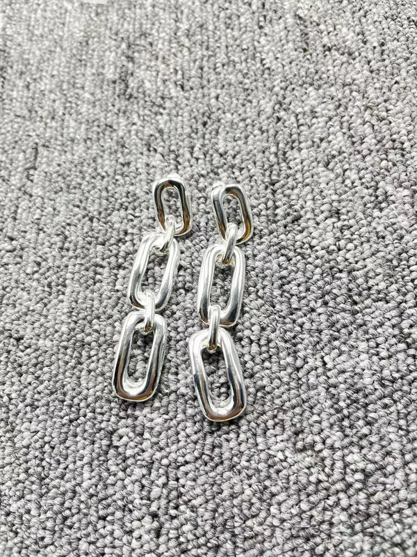 UNOde50 Silver Hoop Earrings Stylish Jewelry