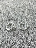 UNOde50 Silver Earrings Handcrafted Contemporary Design
