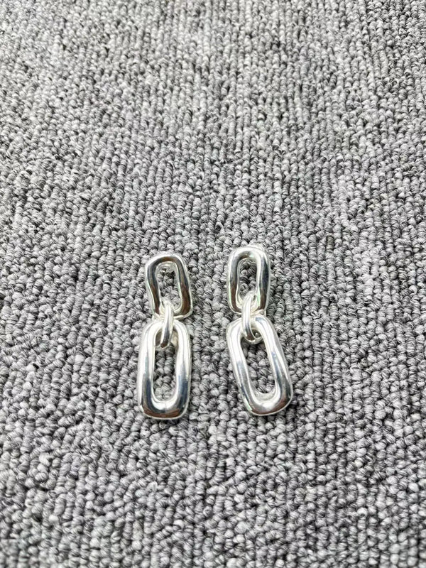 UNOde50 925 Silver Loop Earrings