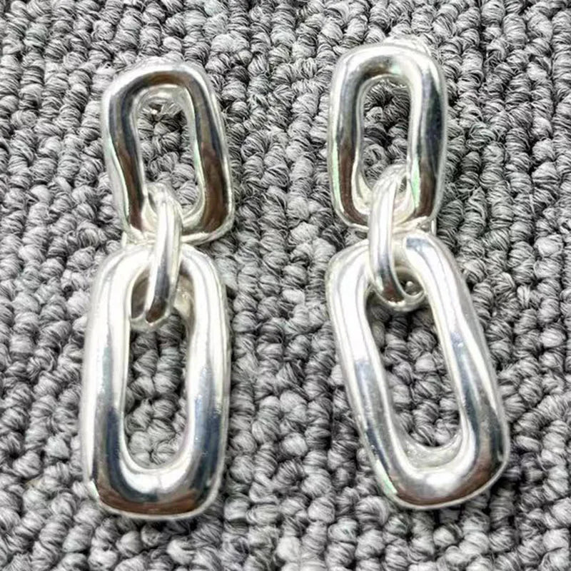 UNOde50 Silver Earrings, 925 Sterling Silver Minimalist Jewelry