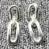 UNOde50 Silver Earrings, 925 Sterling Silver Minimalist Jewelry
