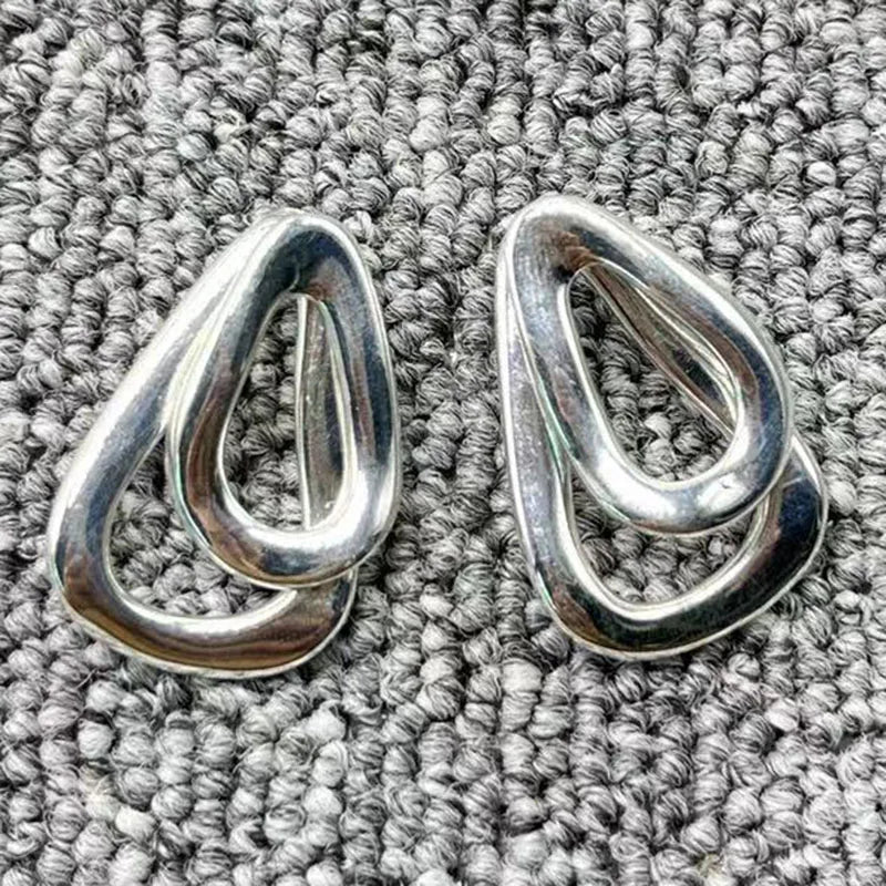 UNOde50 925 Silver Sliding Earrings, Holiday Jewelry