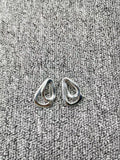 UNOde50 925 Silver Sliding Earrings, Holiday Jewelry