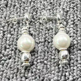 UNOde50 925 Silver Pearl Earrings Jewelry
