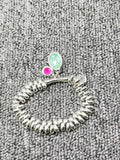 UNOde50 925 Two-Color Crystal Zircon Bracelet Jewelry