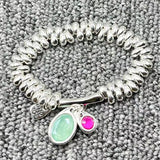 UNOde50 925 Two-Color Crystal Zircon Bracelet Jewelry