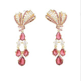 Water Drop Shape Earrings S925 Silver Gorgeous Women Fine Jewelry