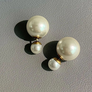 Double-Sided Pearl Earrings Party Jewelry Romantic Birthday
