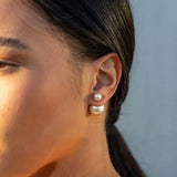 Double-Sided Pearl Earrings Party Jewelry Romantic Birthday