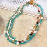 Freshwater Pearl Beaded Necklace Retro Women's Choker