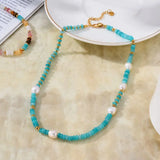 Freshwater Pearl Beaded Necklace Retro Women's Choker