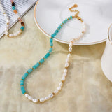 Freshwater Pearl Beaded Necklace Retro Women's Choker