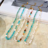 Freshwater Pearl Beaded Necklace Retro Women's Choker