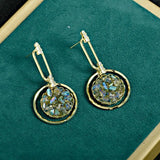 Crystal Heavy Industry Ladies Earrings 925 Silver Needle