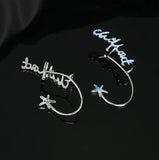 Oil Drop Zircon Holiday Earrings - No Piercing Needed