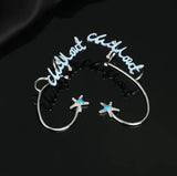 Oil Drop Zircon Holiday Earrings - No Piercing Needed