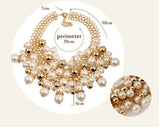 Chunky Chain Pearl Necklace for Wedding Party