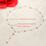 Freshwater Pearl Necklace Bohemian Charm Jewelry