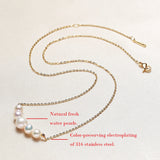Freshwater Pearl Necklace Bohemian Charm Jewelry