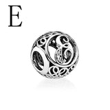 A-Z Letter Charm DIY Beads for 925 Silver Bracelet D009