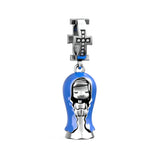 925 Silver Charm Nun of Christ Pendant Dangle Beads DIY Bracelet
