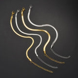 Stainless Steel Snake Bone Chain Bracelet