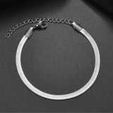 Stainless Steel Snake Bone Chain Bracelet